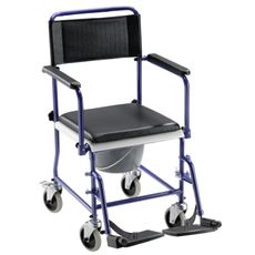 Cadeira Sanitária com rodízios Blue Mobile Commode
