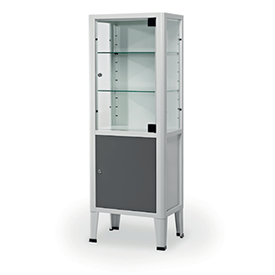 Armario-de-Instrumentos-com-Cacifo---Pes-em-Inox