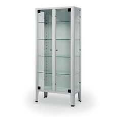 Armário de Medicamentos com 2 Portas de Vidro