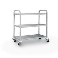 Carro de Transporte de Roupa Limpa Inox