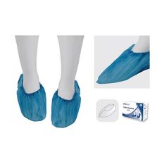 Cobre Sapatos Azul Descartável CPE (100 unid.)