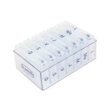 Organizador de Medicamentos Semanal S4 (4 tomas diárias)