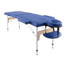 Marquesa Portátil em Alumínio sem Encosto 186x66cm Azul