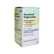 Testes para Accutrend GCT Tiras Triglicéridos Caixa 25