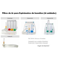 Filtros de Ar para Espirómetros de Incentivo (10 unidades)