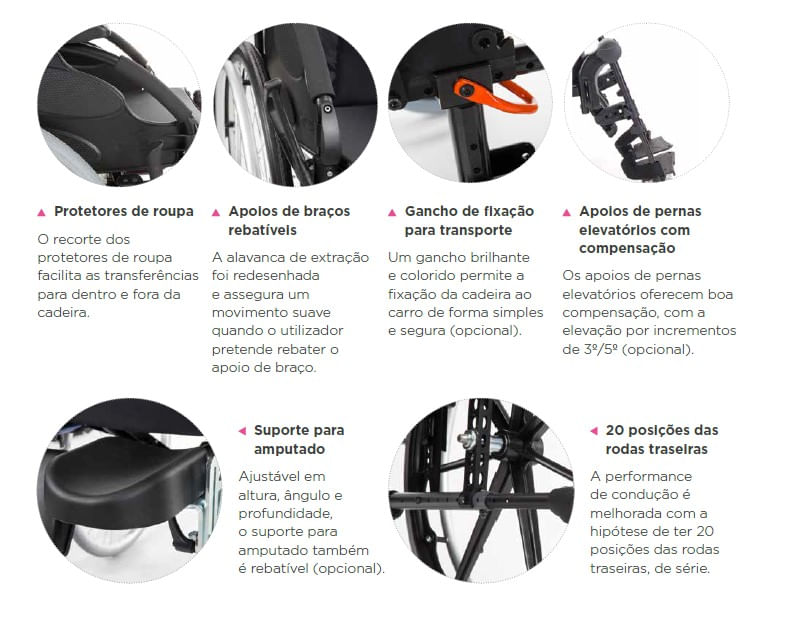 Cadeira de Rodas Invacare Action 3 NG Light Medical Shop