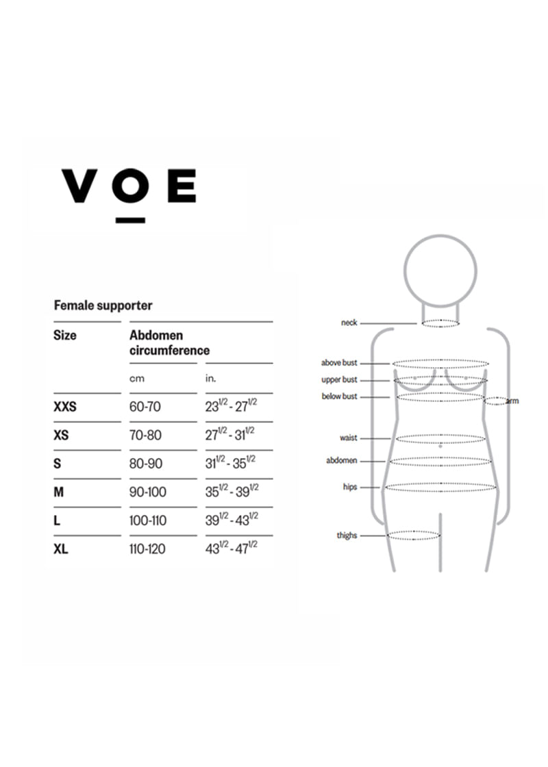 Cinta com Extensão Abdominal Abaixo Do Joelho VOE 3009 - Medical Shop