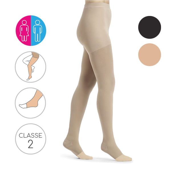Meias-de-Compressao-Cotton-Collant-Classe-2-Pe-Aberto