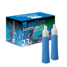 Lancetas de segurança Pro 23G (100 unidades)