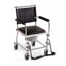 Cadeira de Toilete Invacare Cascata Móvel (Cinza)