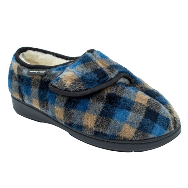 Sapatos-com-Forro-de-La-Winterwool-Pinheiro-Azul-Estampado