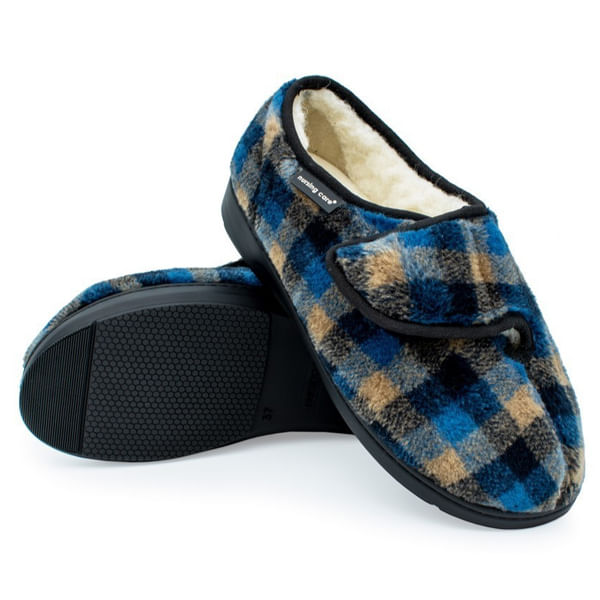 Sapatos-com-Forro-de-La-Winterwool-Pinheiro-Azul-Estampado-1
