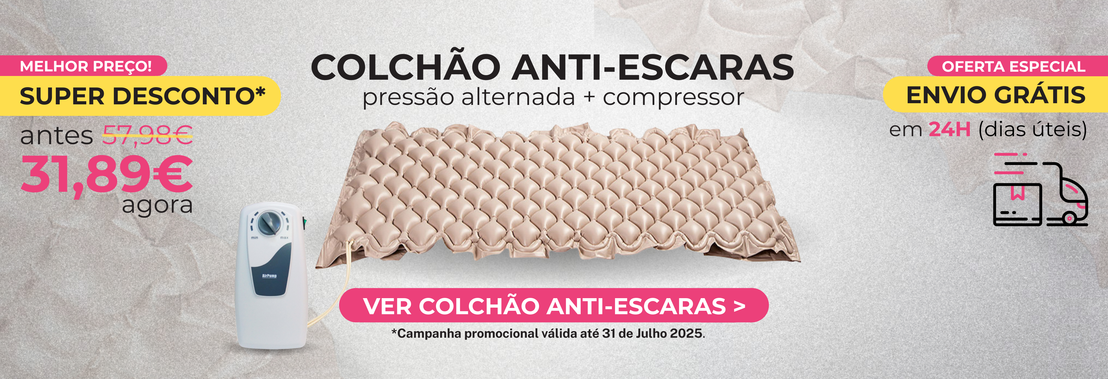 Colchão de Pressão Alternada com Compressor Alma